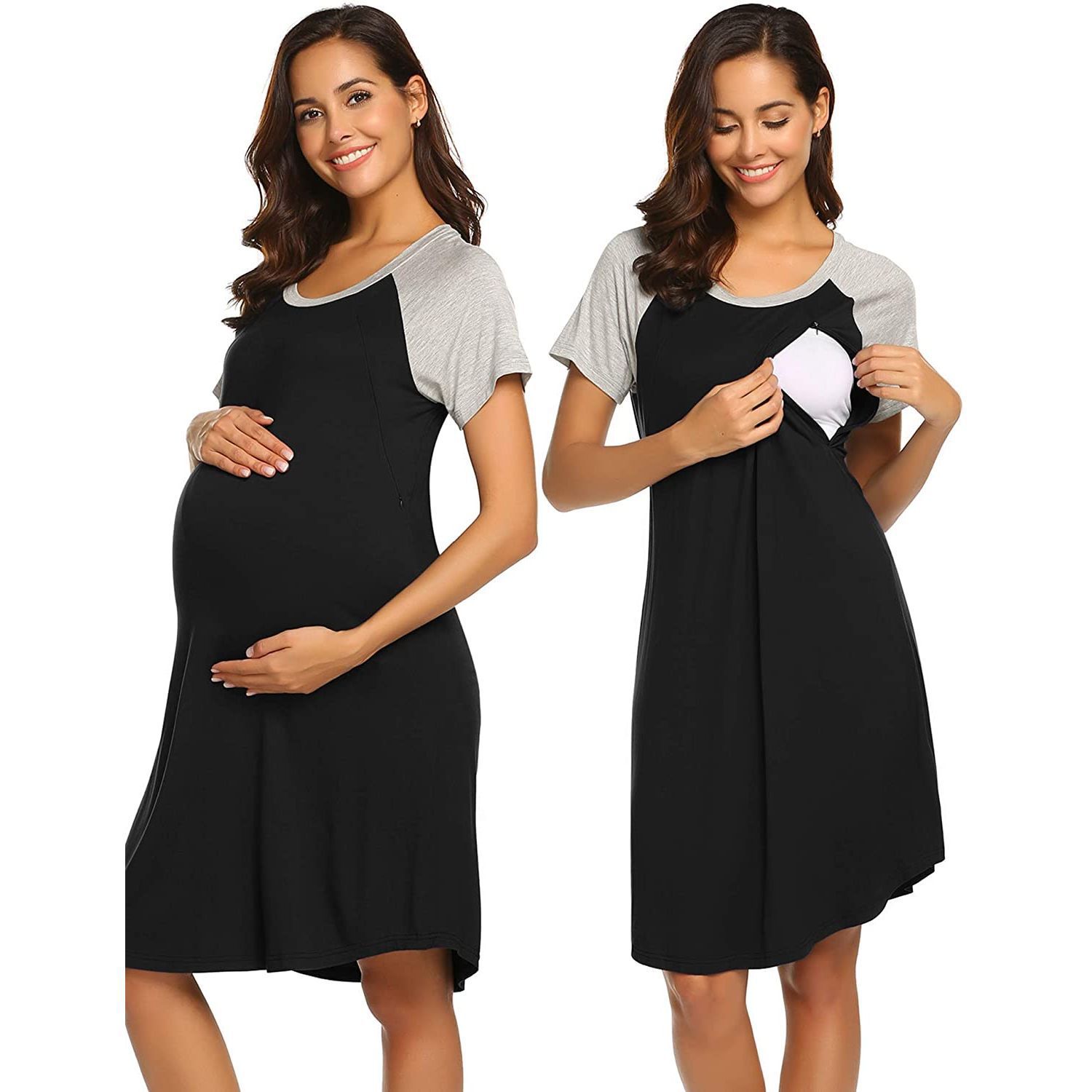 Breastfeeding Pregnant Women Casual Dresses Rayon Fabric